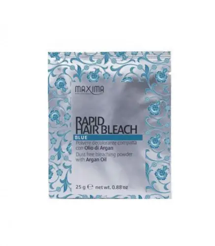 Maxima blue solid bleaching powder, 25 grams