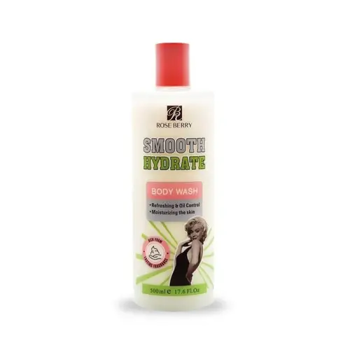 Rose Berry Hydrating Body Wash - Smooth Hydra for Skin Hydration and Dry Skin Treatment - 500 ml
