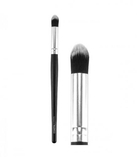 Coastal Scents Synthetic Classic Micro-Tapered Brush Black and White