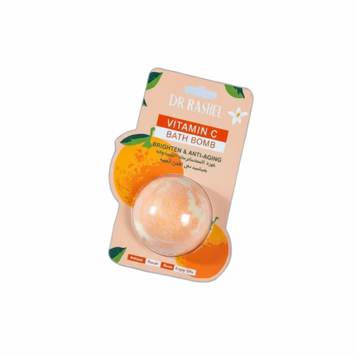 Anti-aging bathing ball with vitamin C to brighten skin by Dr. Rachael