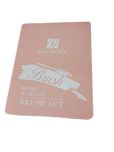 Small makeup brush set 5 pieces from rose berry