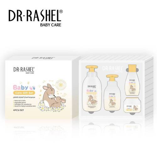 Dr. Rashel Baby Care Gift Set - Yellow - 4 Pieces