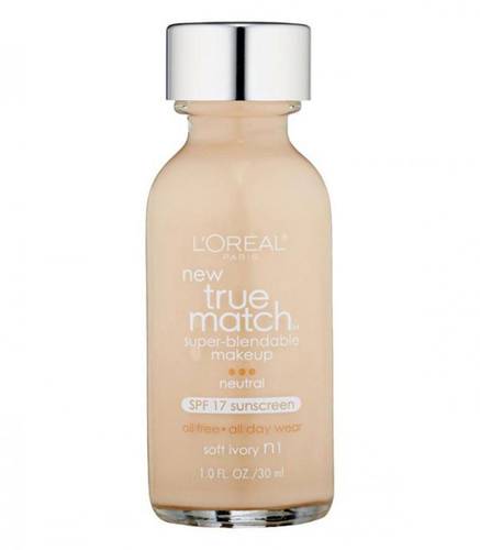 L'Oreal Paris True Match Super Blendable Foundation N1 Soft Ivory