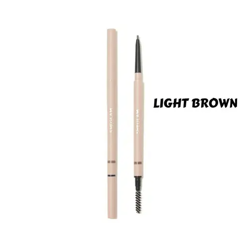 Eyebrow pencil 2 in 1 waterproof in light brown by Shiglamm
