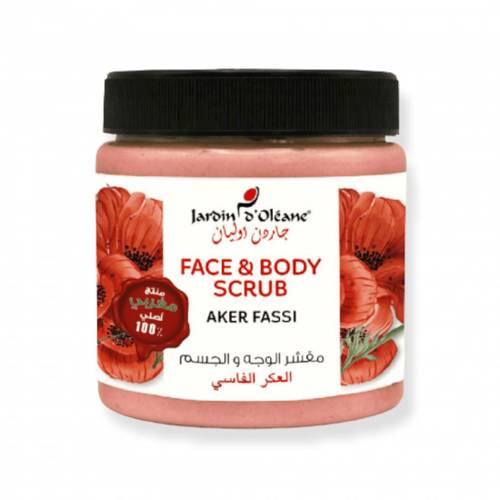 Jardin d'Oléane Facial and Body Scrub with Aker Fassi - 500 ml
