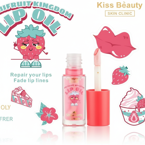 Strawberry lip balm from Kiss Beauty