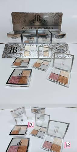 Rose Berry Highlighter Palette - 4 Shades A