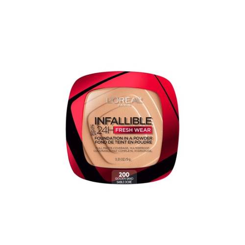 LOREAL INFALLIBLE 24H FRESH WEAR FOUNDATION IN POWDER SALE DORE GOLDEN SAND 200