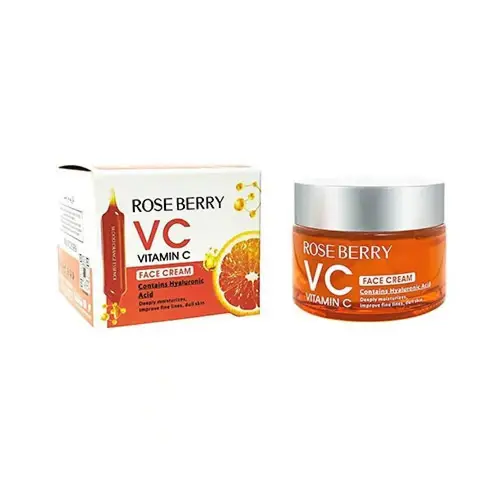 Moisturizing cream with vitamin C extract 50 gm from rose berry