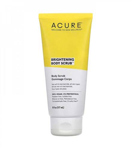 Acure Brightening Body Scrub with Sea Salt and Niacinamide - 177 ml