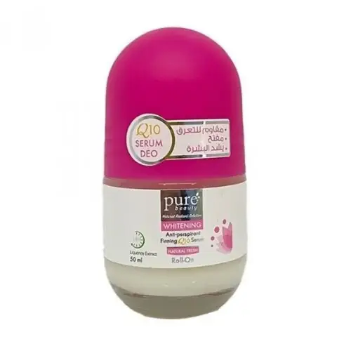 Pure Beauty Roll-on with Licorice Extract, Deodorant and Anti-Perspirant - 50 ml - Natural Fresh