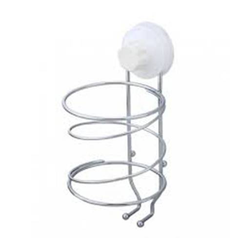 Hair Dryer Holder Magic Suction Cup, Silver