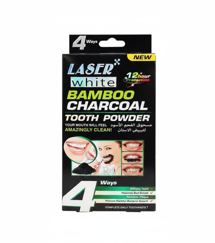 Laser White charcoal powder for teeth whitening 20g