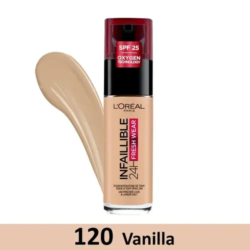 Infallible 24H Fresh Wear Liquid Foundation from L'Oreal Paris - 120 Vanilla