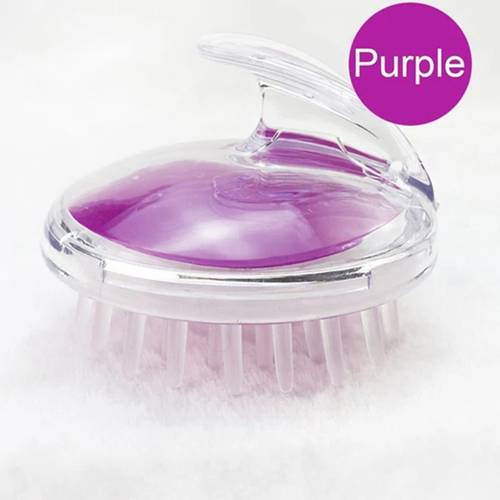 Silicone Head Massage Brush - Purple