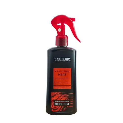 Heat protection hair mist from rose berry - a great heat styling alternative