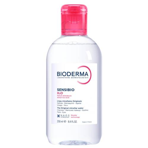 Bioderma - Sensibio - H2O Micellar Water - Makeup Remover Facial Cleanser for Sensitive Skin 250 ml