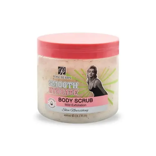 Body Scrub Rose Berry Gentle Hydra Moisturizing And Dry Skin Care - 400 ml