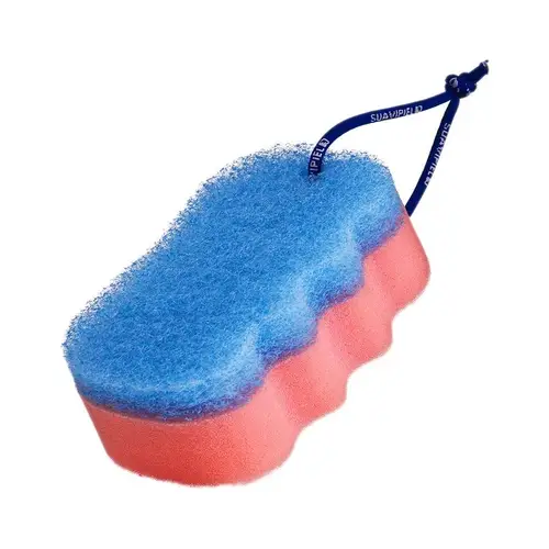 Silky Smooth Blue and Pink Bath Sponge by Savafipele
