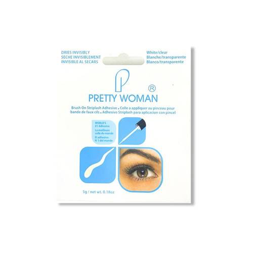 Pretty Woman white eyelash glue with brush, 5 ml