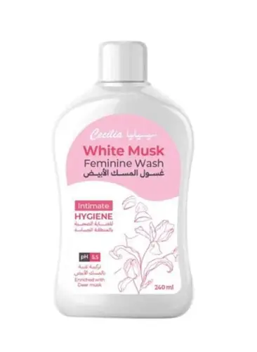 White musk cleansing wash for sensitive areas 240ml from Cecilia