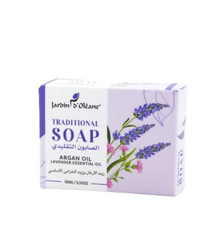 Jardin D Oleane Traditional Soap With Argan Oil and Lavender Essential Oil 100g