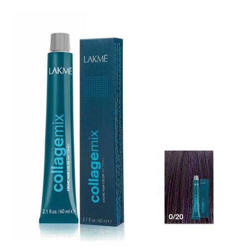 Lakme Collagemix Cream Hair Color Mix Tones 0/20 Violet 60m