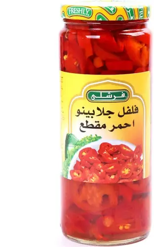 فلفل فرشلي جلابينو احمر مقطع  510 جرام
