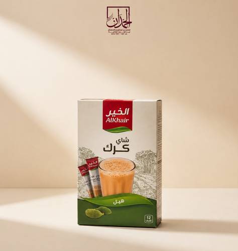 شاي الخير كرك  بالهيل( سكر)