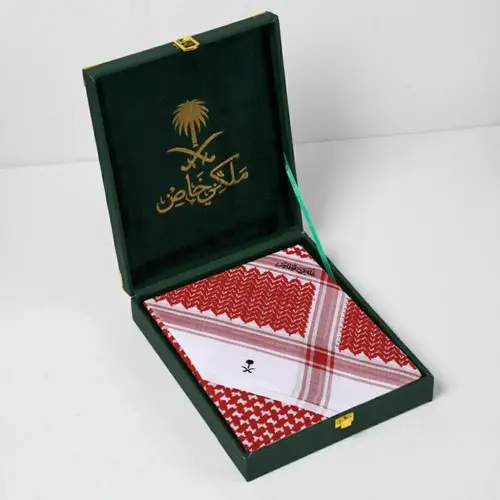 شماغ ملكي خاص أحمر دم الغزال