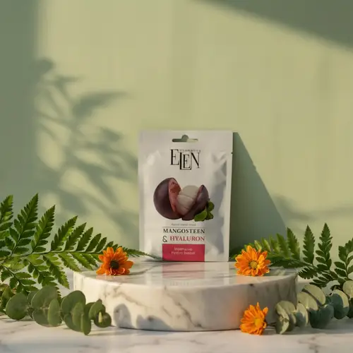 ELEN facial sheet mask Mangosteen&Hyaluronic Acid 25 ml