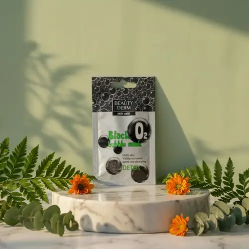BEAUTYDERM Facial bubble mask Black Bubble