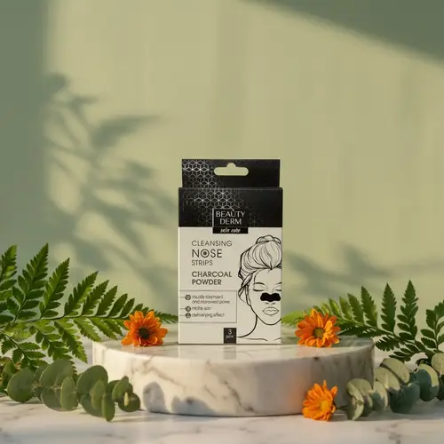 BEAUTYDERM Cleansing nose strips with bamboo charcoal, 3 pcs/box