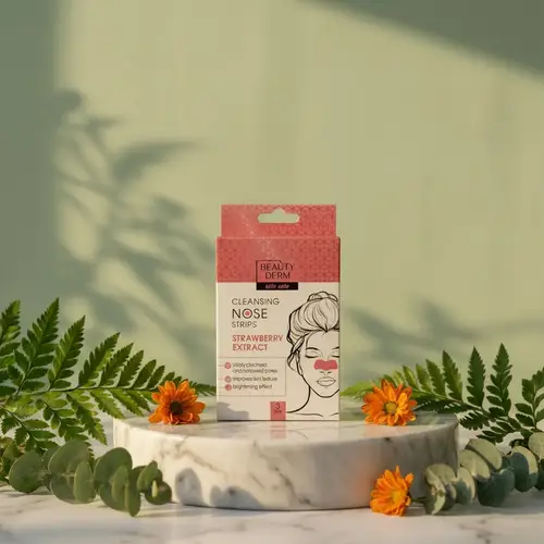 BEAUTYDERM Cleansing nose strips with strawberry
