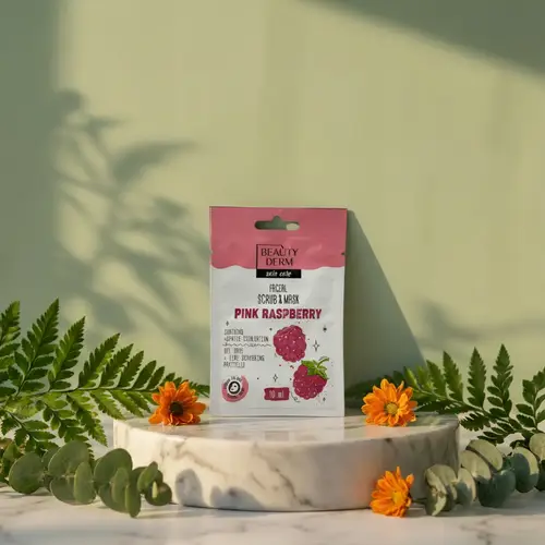 BEAUTYDERM Facial scrub&mask Pink Raspberry 10 ml