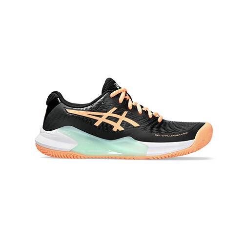 Asics Gel Challenger 14 Padel Black Orange Women Shoes