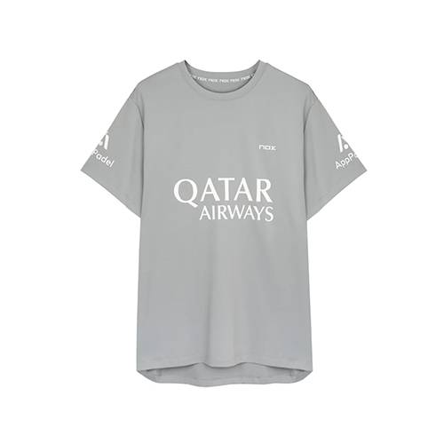 Nox Agustin Tapia 24 Sponsors AT10 Grey T-shirt