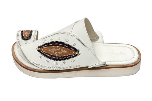 Men’s Eastern Shoes – White Engraved with Heritage Color Blend