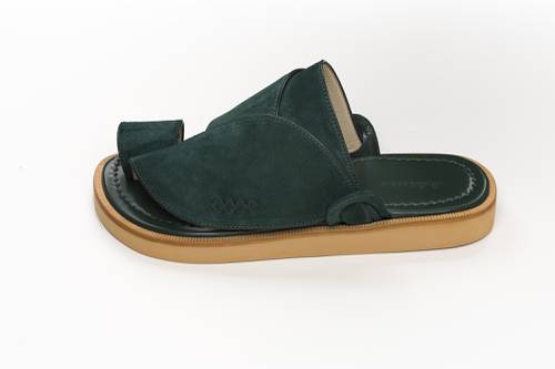 Men’s Eastern Shoes – Green Suede
