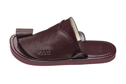 Men’s Eastern Shoes – Burgundy Striped Heritage Edition