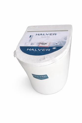 كرسي حمام معلق مدور أبيض HALVER