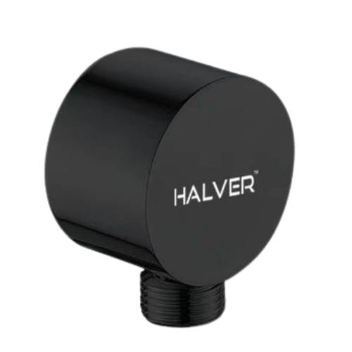 كوع دش مخفي دائري أسود  HALVER