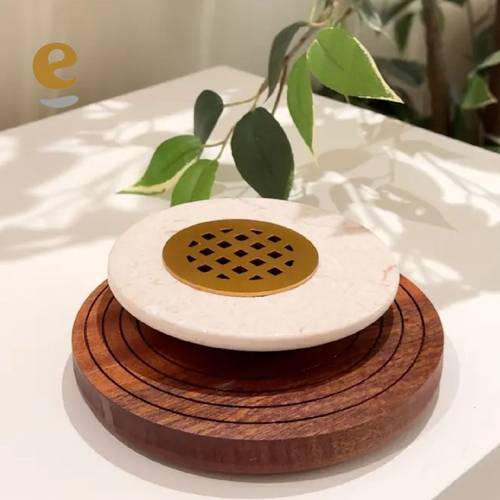 مبخرة قمر رخام- بني
