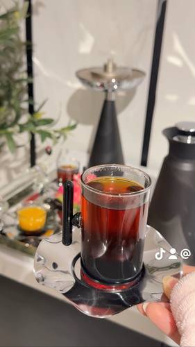طقم بيالات وفناجيل تركي اسود-18 قطعه