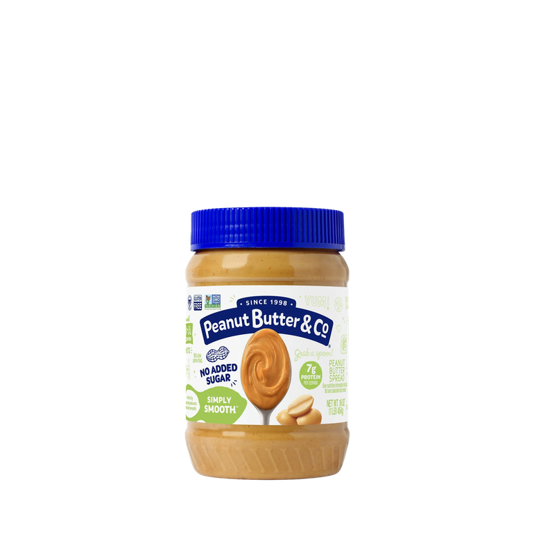 زبدة الفول السوداني " ناعمة " بدون سكر مضاف ( Peanut Butter &amp; Co )