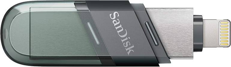 فلاش أيفون سانديسك 128| SanDisk iXpand Mini Flash Drive 128GB Drive Flip