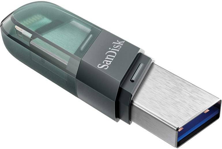 فلاش أيفون سانديسك 128| SanDisk iXpand Mini Flash Drive 128GB Drive Flip