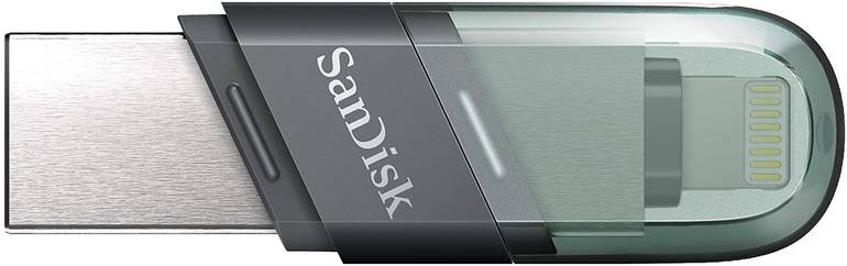 فلاش أيفون سانديسك 256 | SanDisk iXpand Mini Flash Drive 256GB Drive Flip