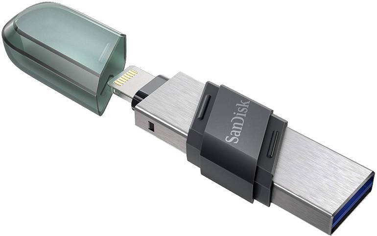 فلاش أيفون سانديسك 128| SanDisk iXpand Mini Flash Drive 128GB Drive Flip