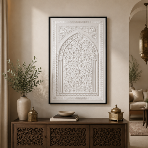 لوحة جدارية بإطار أسود مقاس 120 × 80 سم